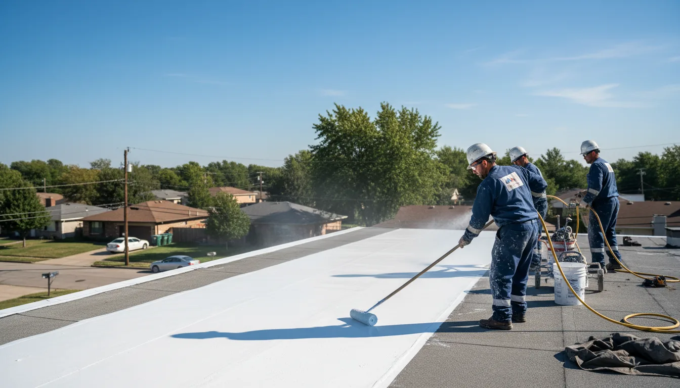 Commercial roof coating in Carmichaels, PA near me